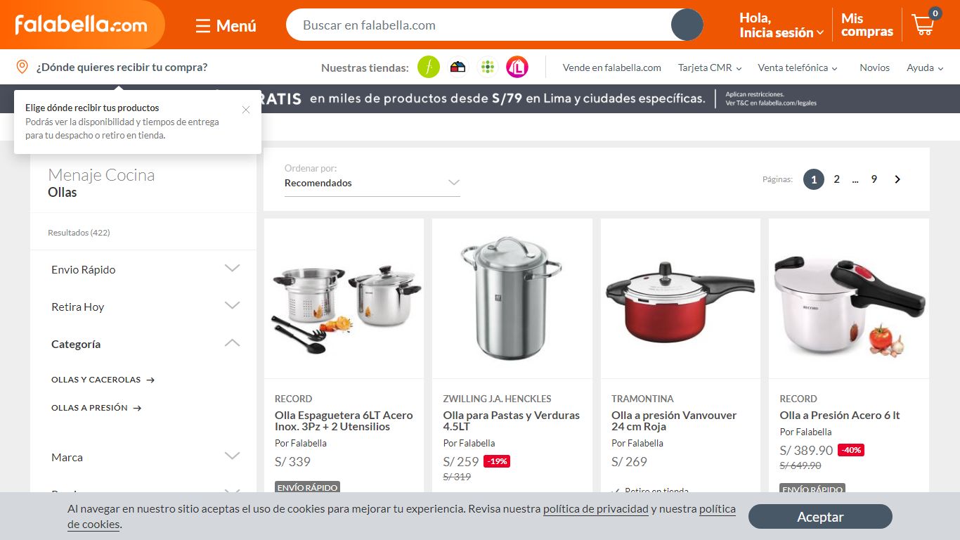 Ollas - Falabella.com